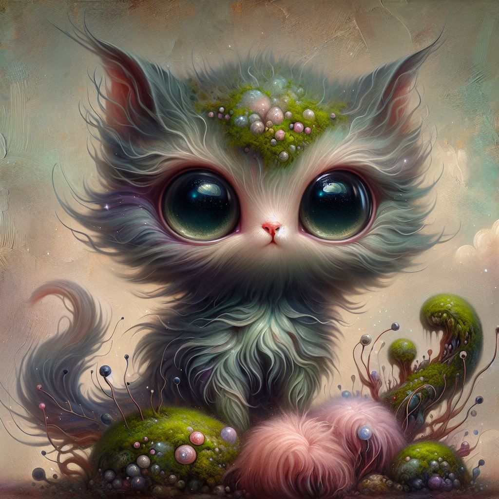 Mossy Alien Cat