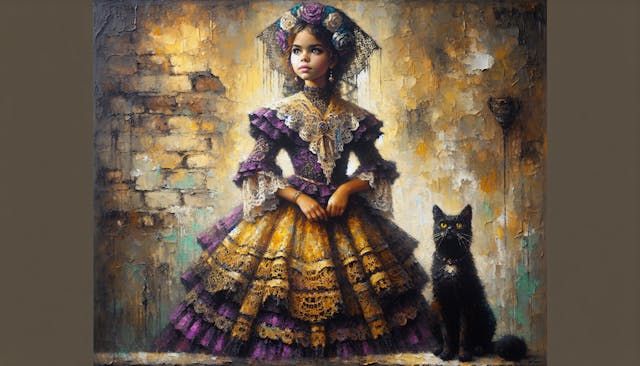 A young Victorian girl