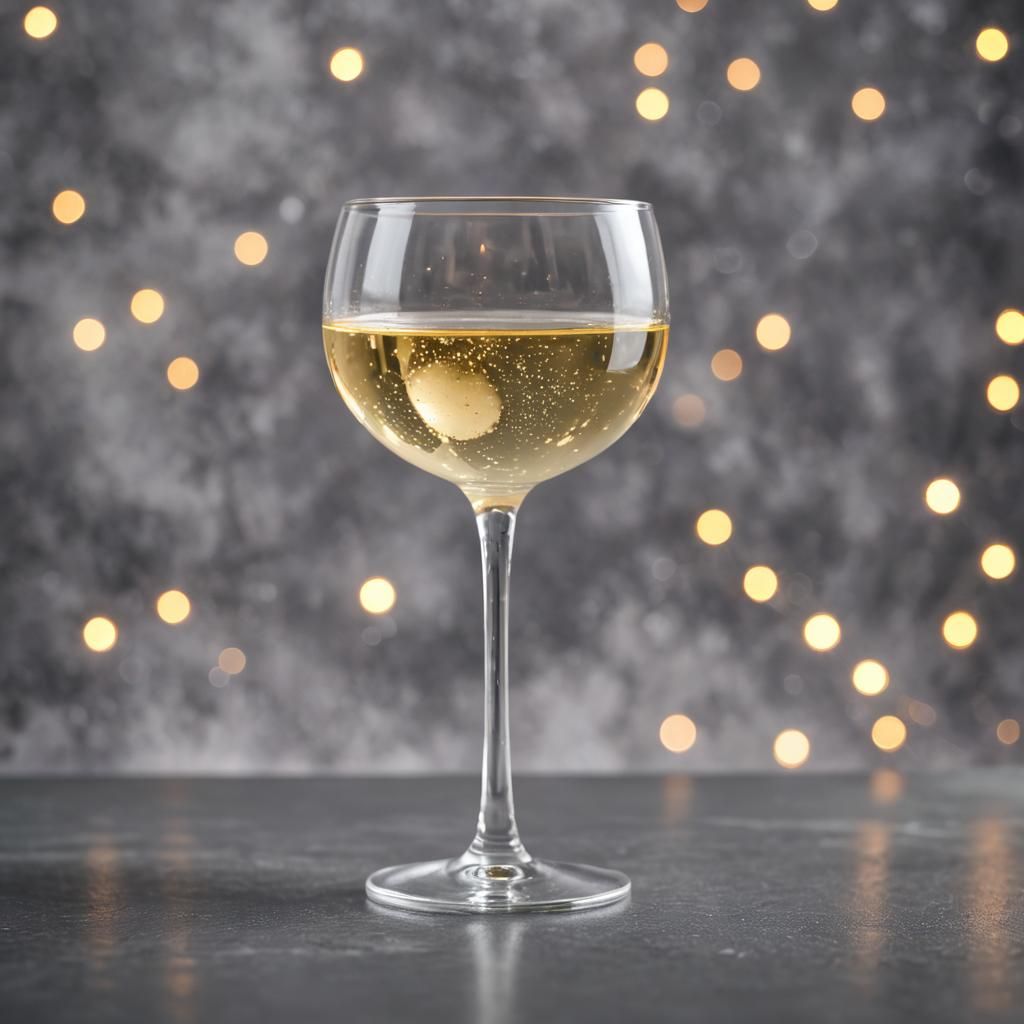 Moscato wine inside of a grey glass cup
