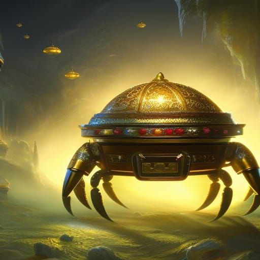 The golden crab  by @kammerkoenig