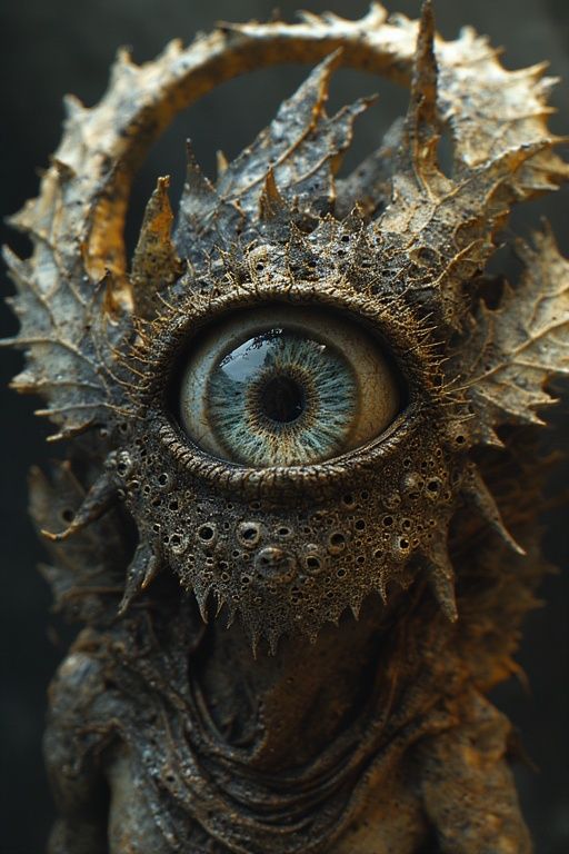 Terrifying real life style monstrous gigantic seraphim with ...