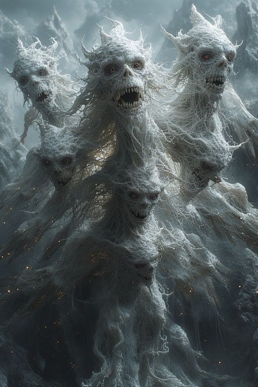 Terrifying real life style monstrous gigantic seraphim with ...