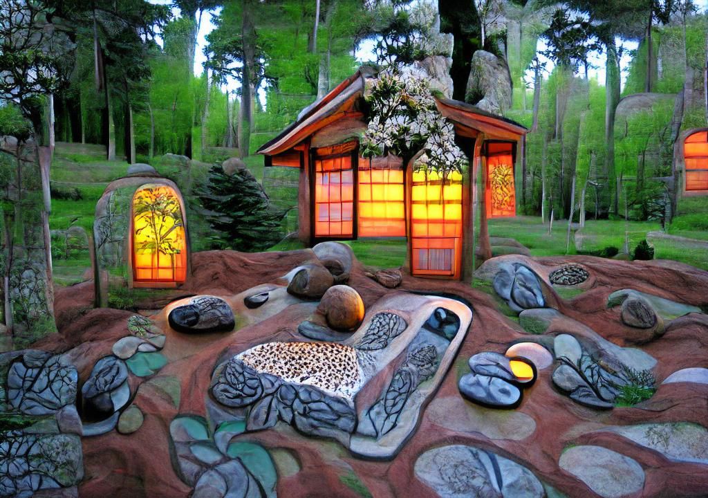 Rock pool zen garden