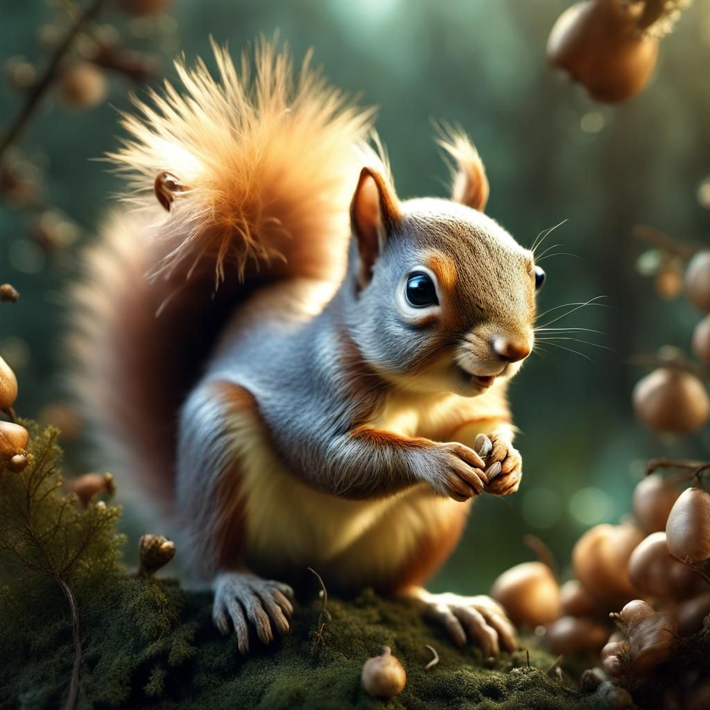 squirrel tales - AI Generated Artwork - NightCafe Creator