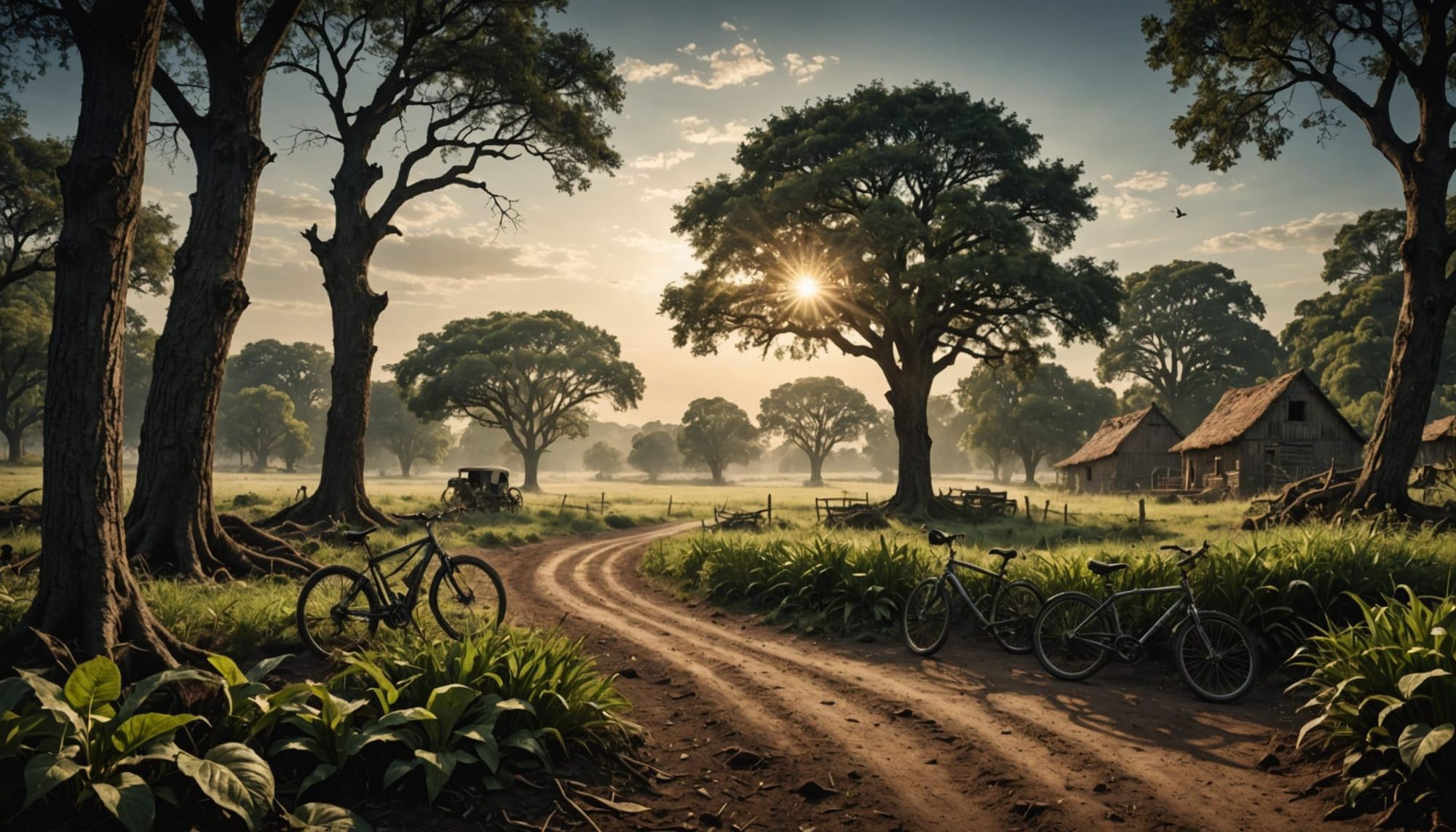 a scene showing the transitions in the cycle of life