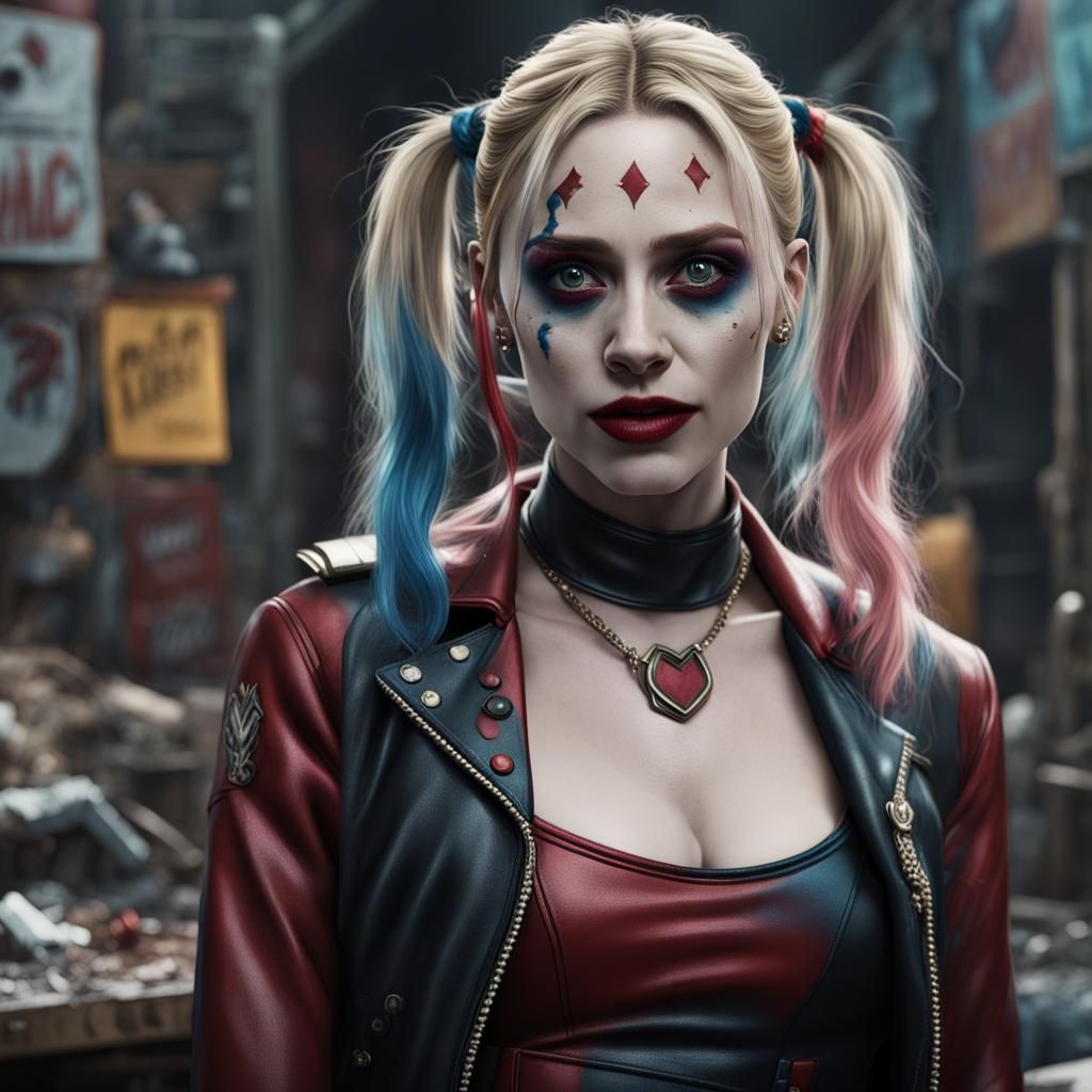 Elizabeth Olsen Harley Quinn - AI Generated Artwork - NightCafe Creator