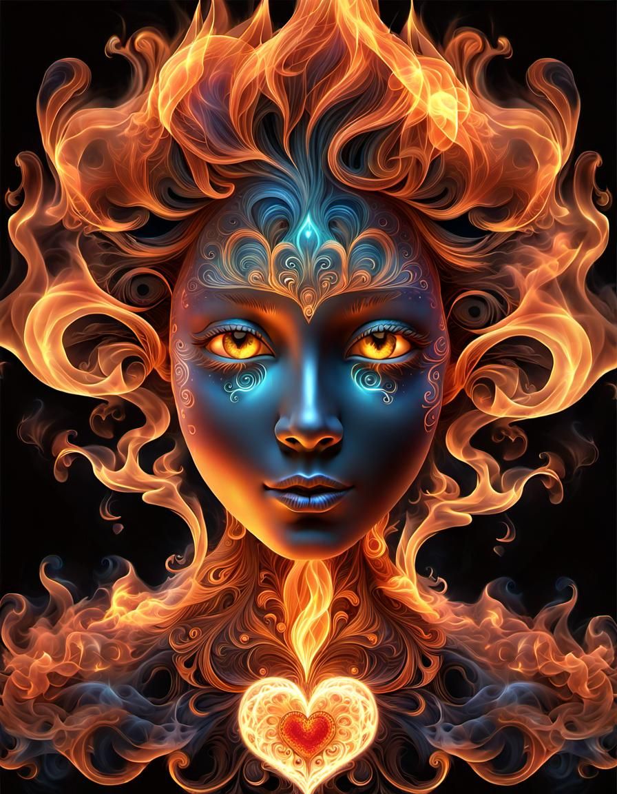 Firey Portrait of love 02