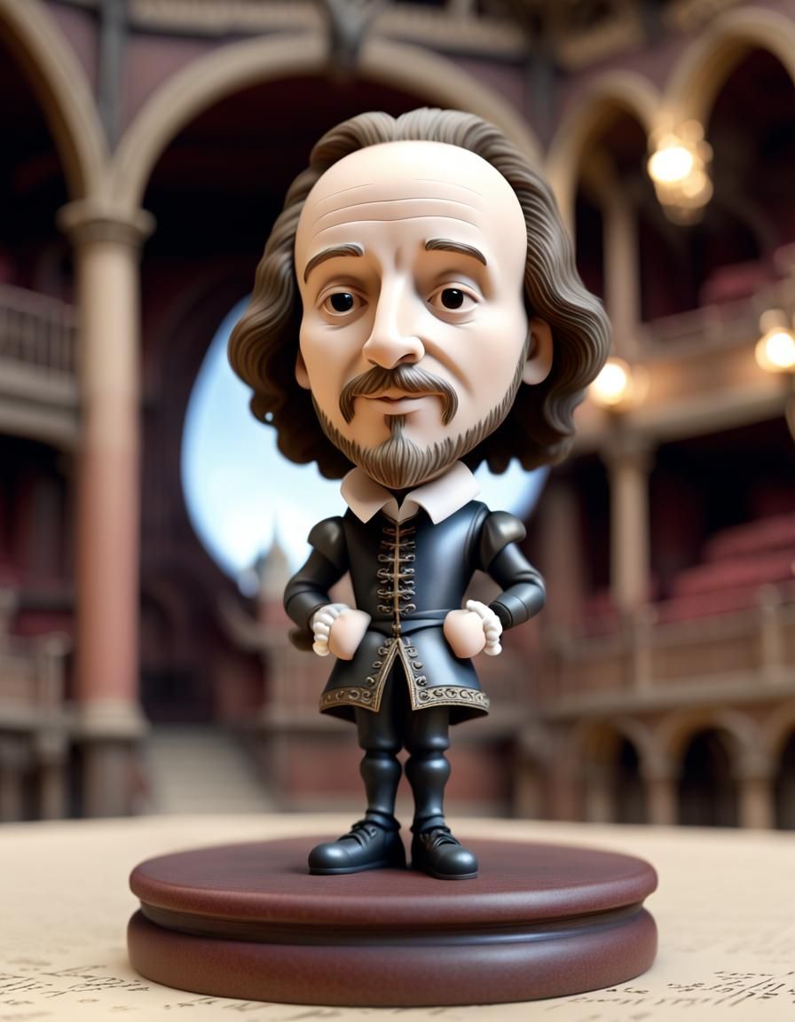 William Shakespeare bobble head   by @undefined