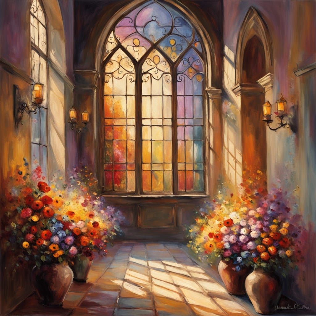 Stones and flowers   by @Zanne