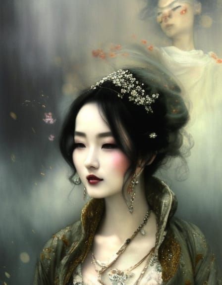 Traditional Japanese beauty - AI Generated Artwork - NightCafe Creator