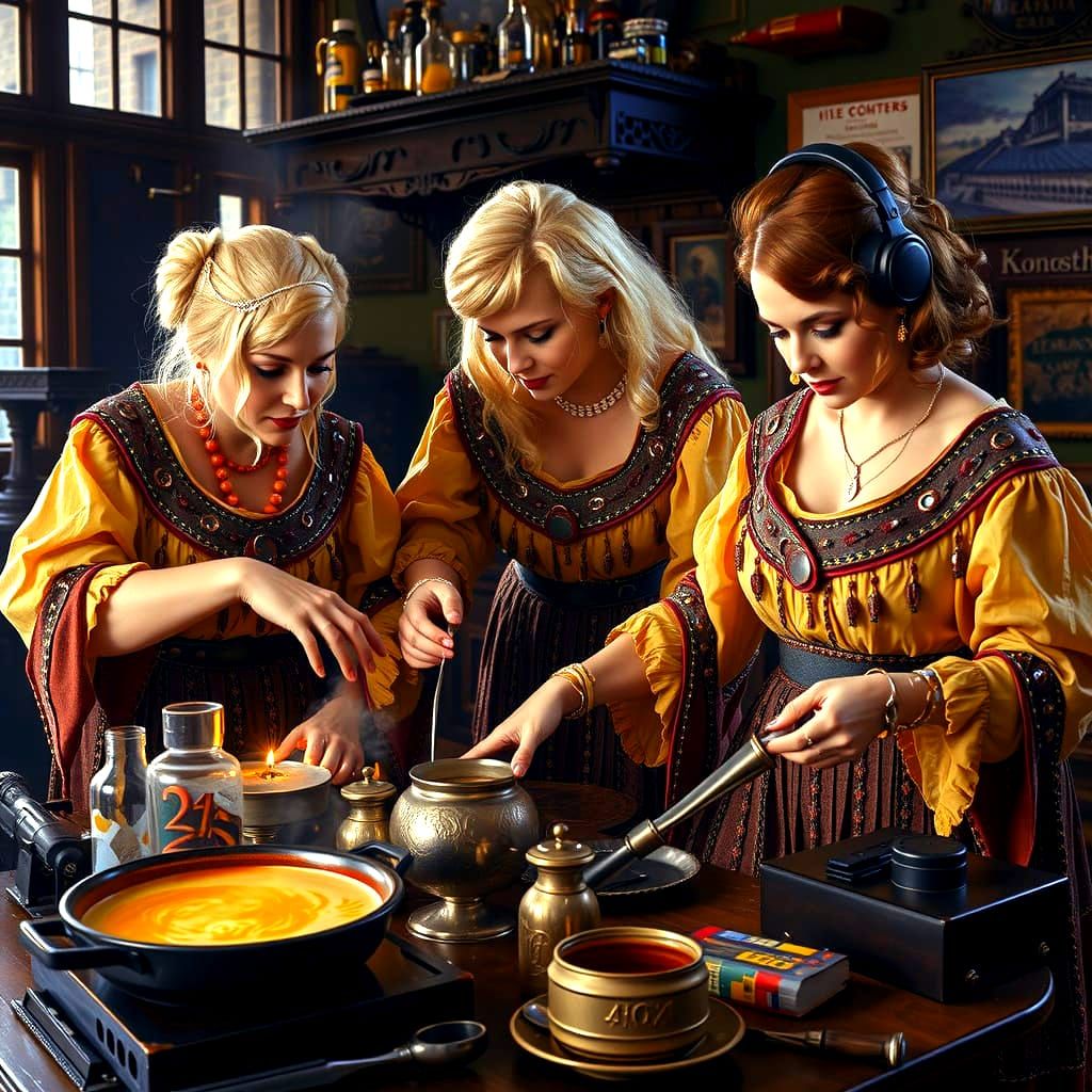 1920s Spy Thriller Women in Fashionable Attire