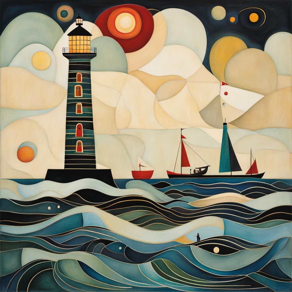 lighthouse, by Anna Silivonchik, Paul Klee and Luis Gabriel ...