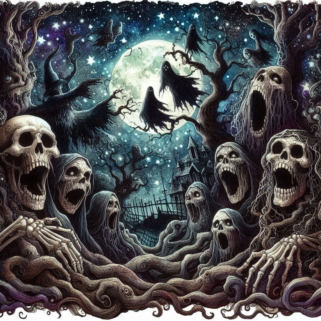 The Haunted Screaming Skull Forest