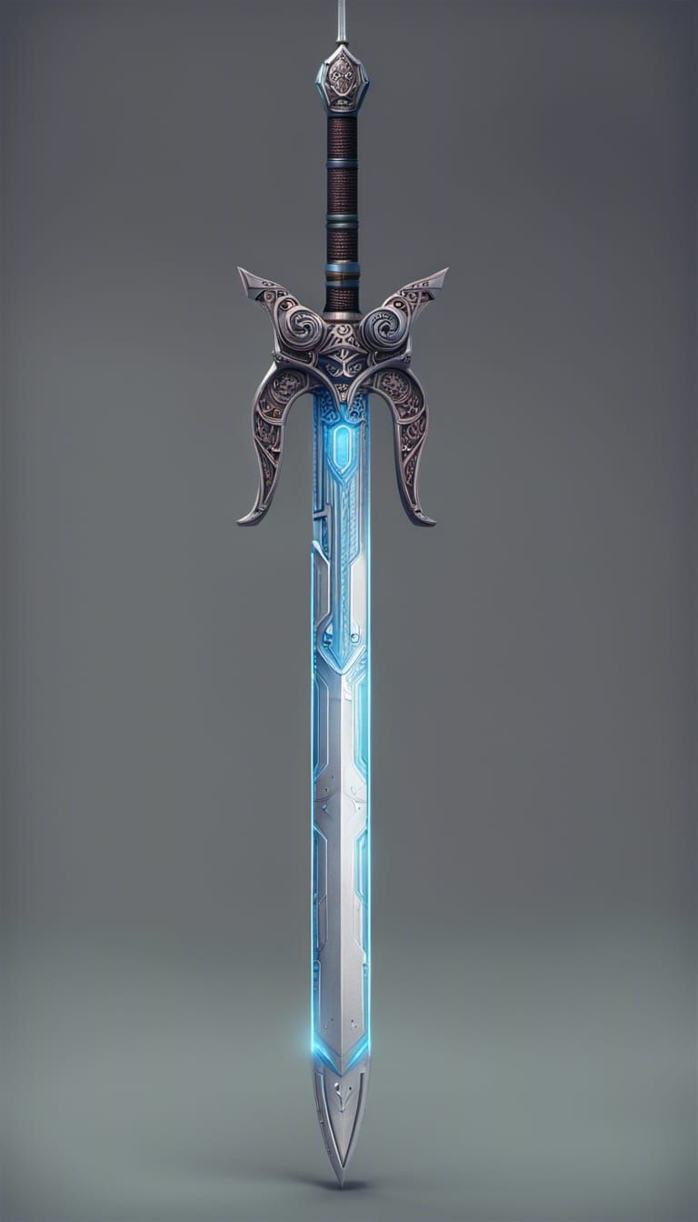 futuristic sword - AI Generated Artwork - NightCafe Creator