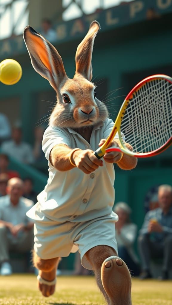 Rabbit  in Wombledon finals