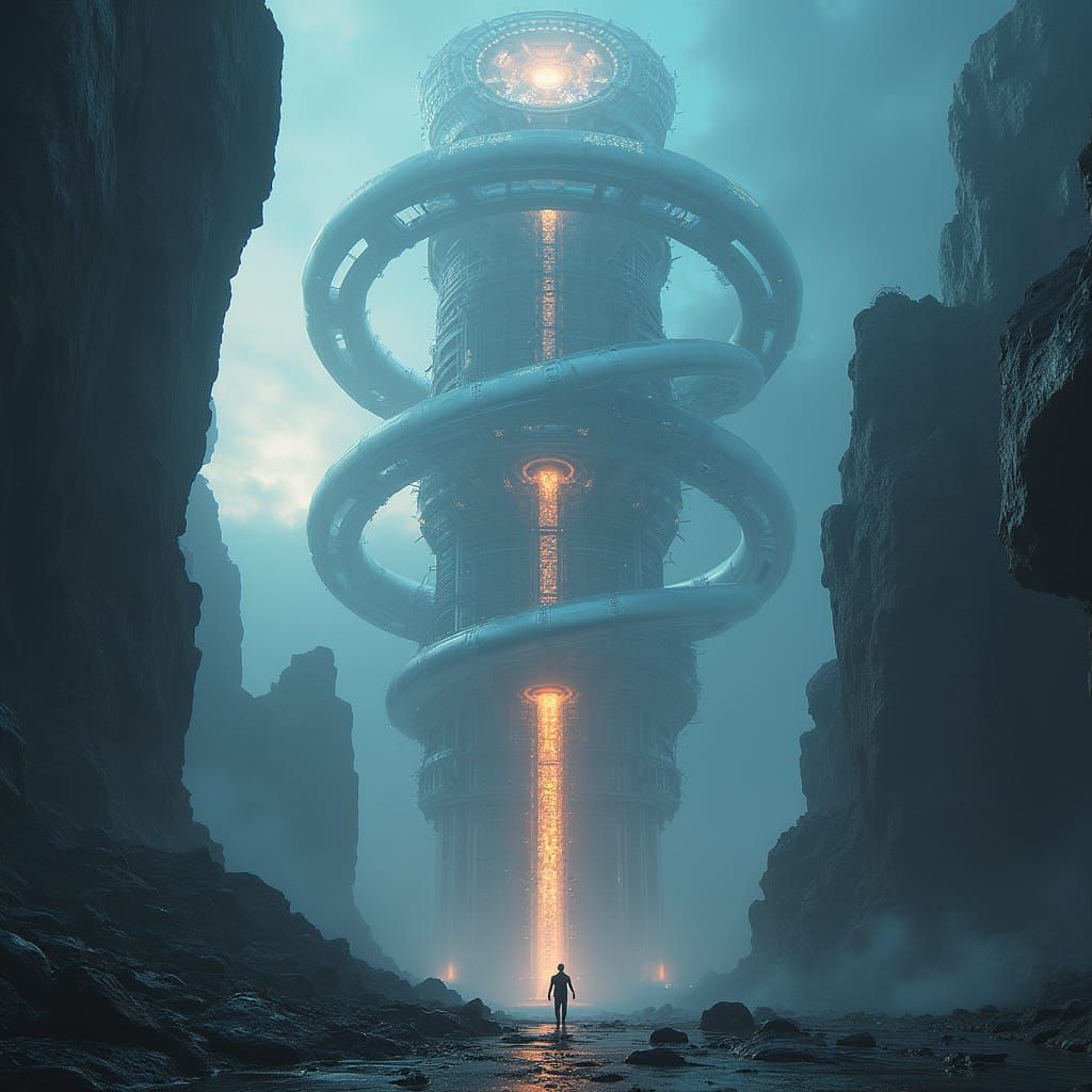 Temporal Infinity Complex in Cyberpunk Style