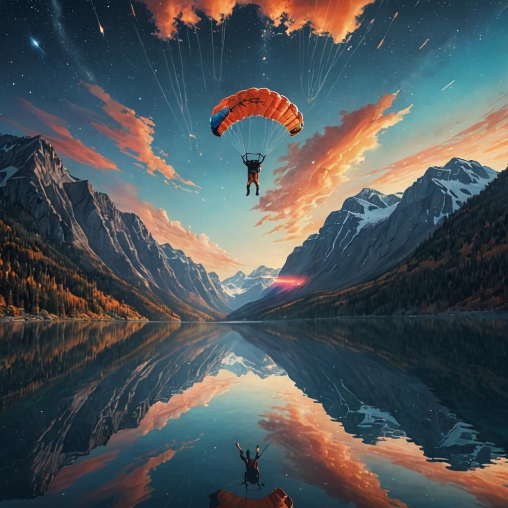 in the sky  by @fineluart