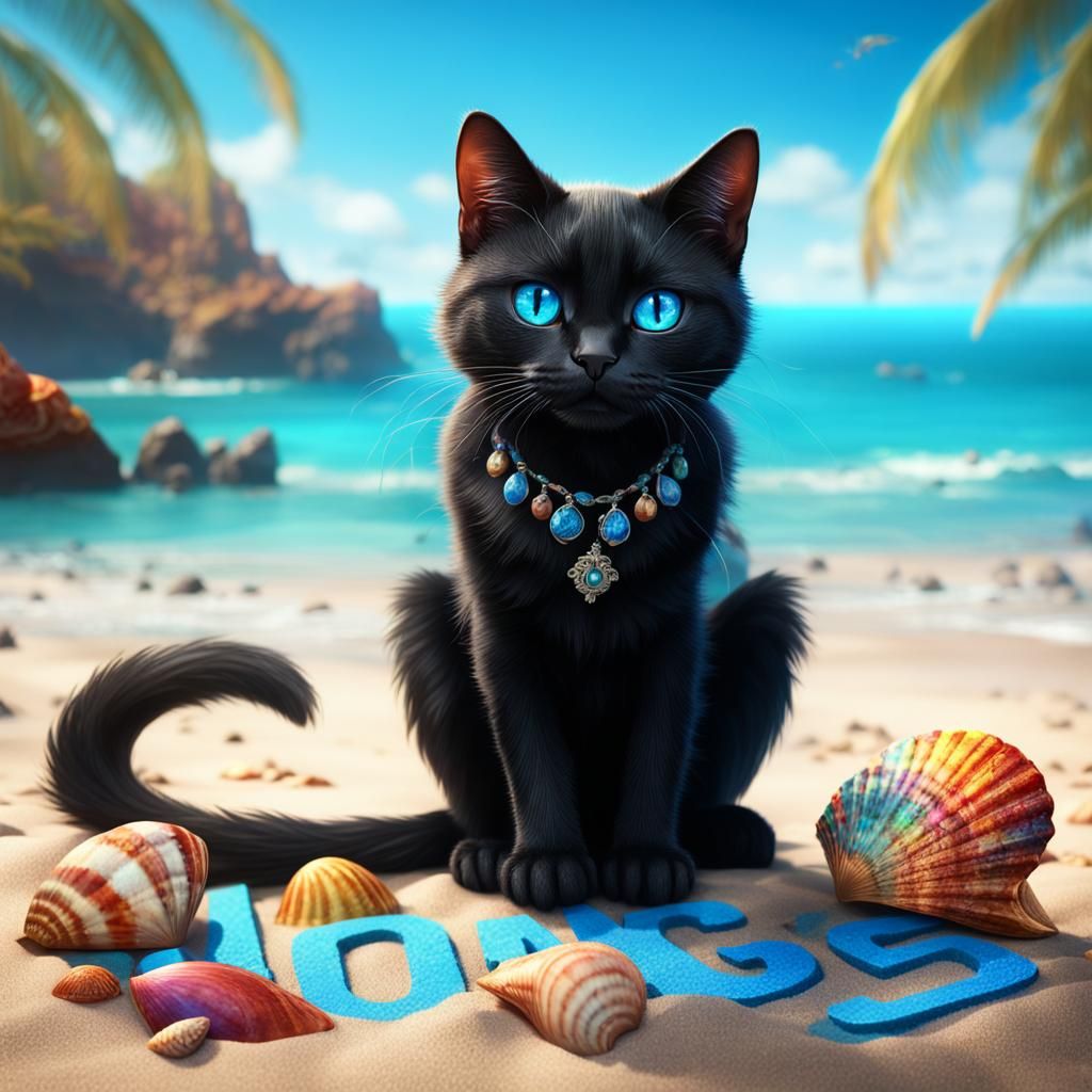 Beach Kitty