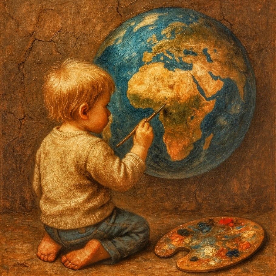 Painting the globe