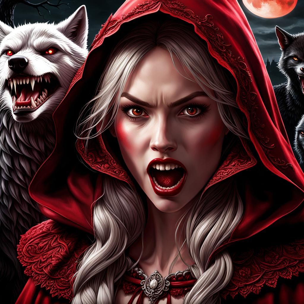 Red Riding Hood and the Werewolves - AI Generated Artwork - NightCafe ...