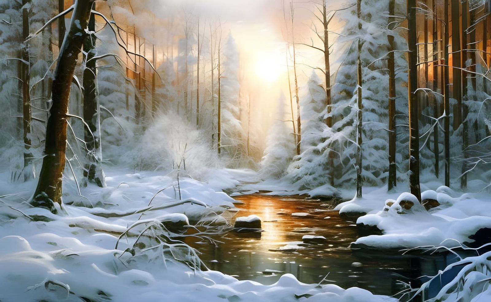 Woodland Trek AI Generated Artwork NightCafe Creator