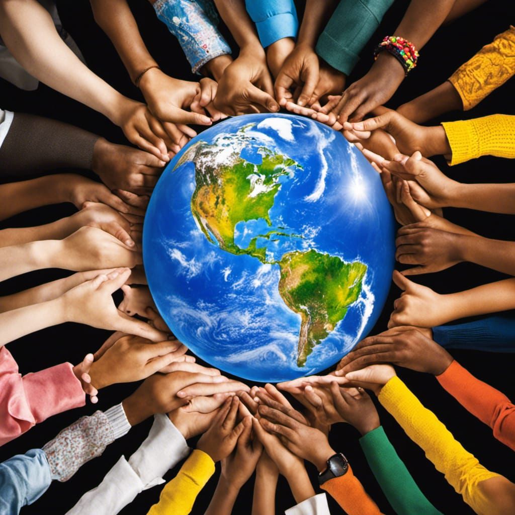 We are the world. We are the children.  by @Moonlightseeker