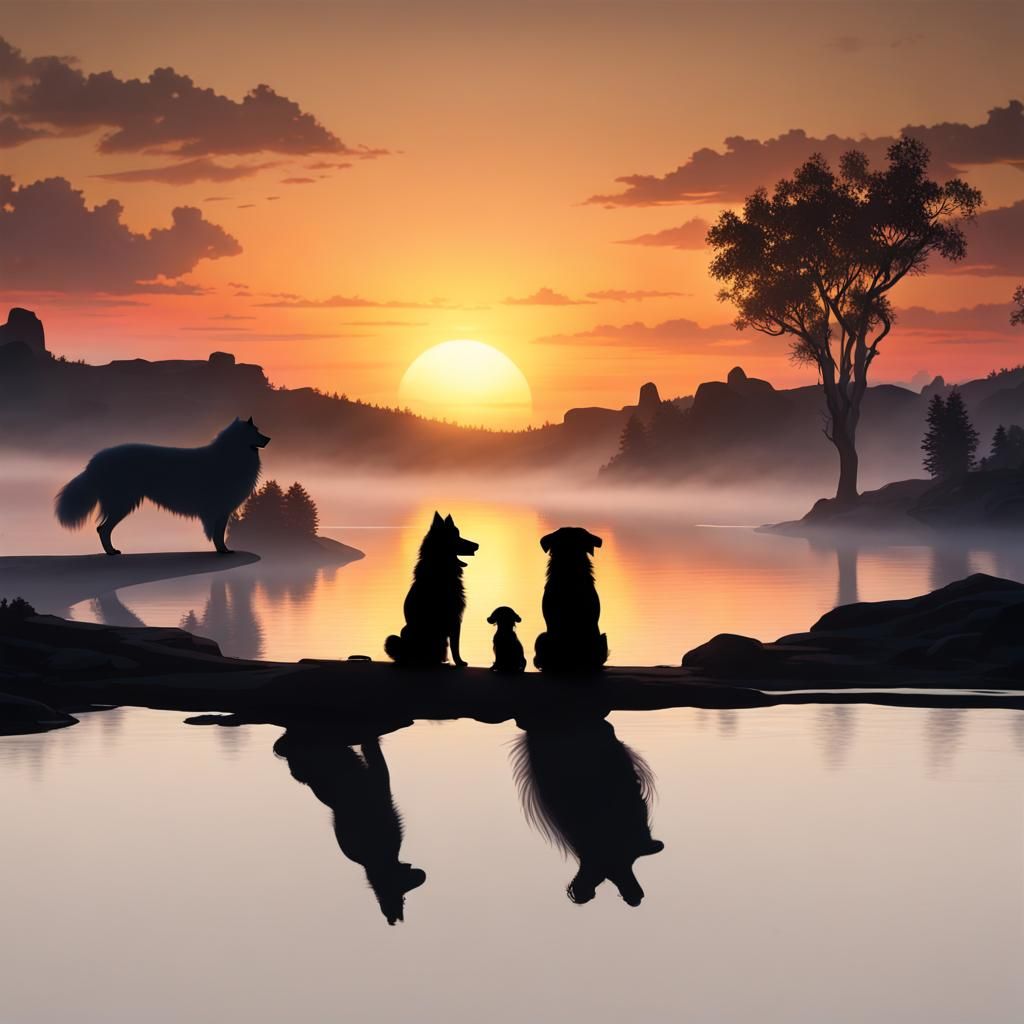 Watching a sunset together