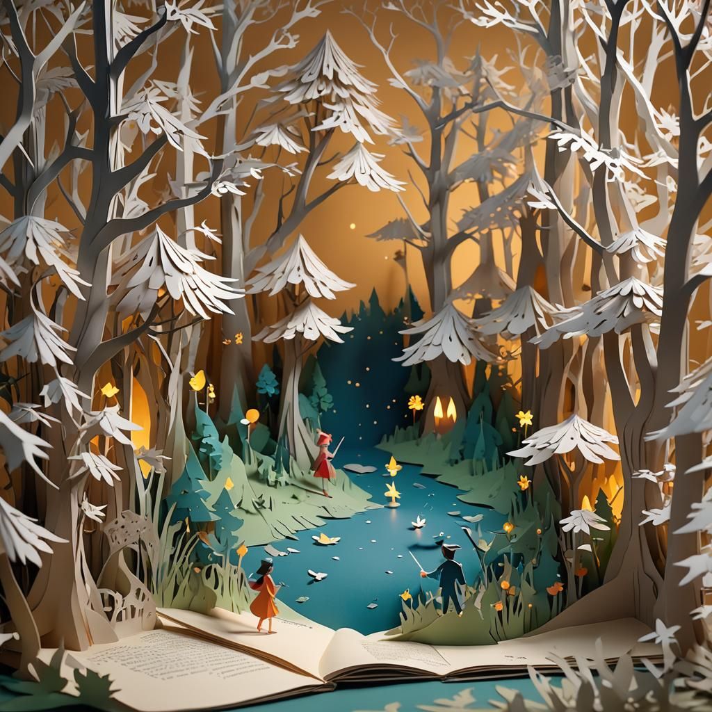 Fairytale paper world  by @xtough 