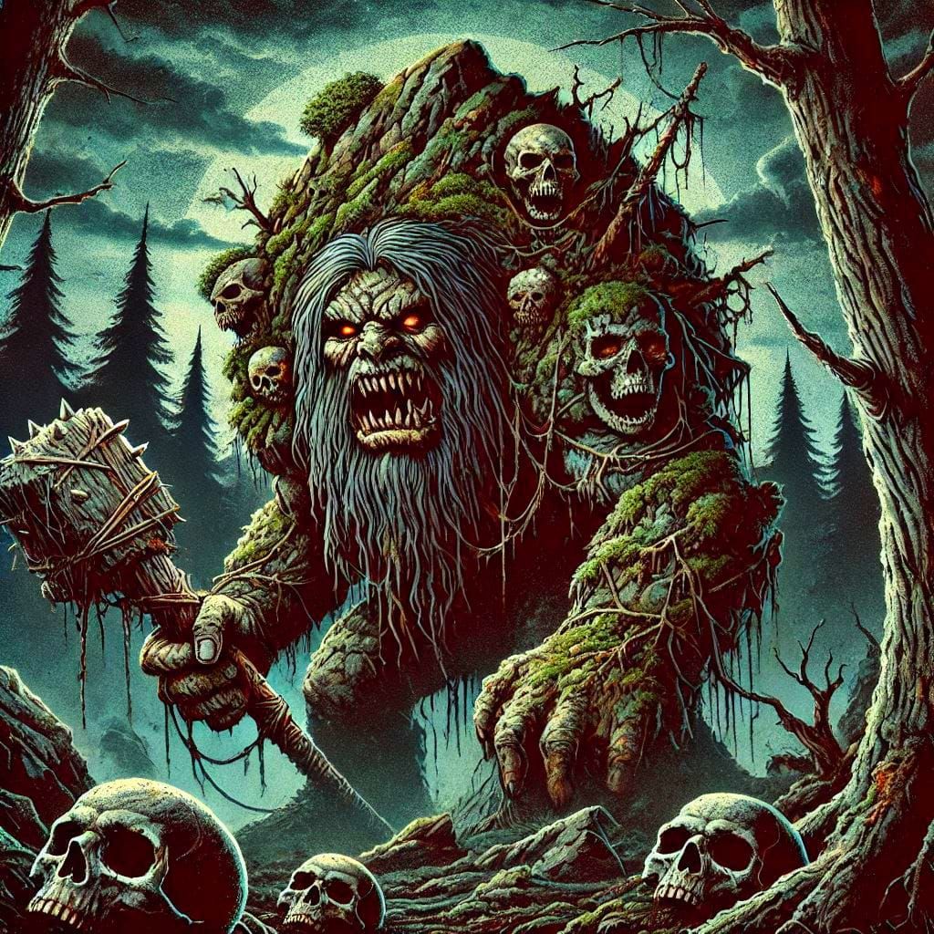 Creepy forest monster