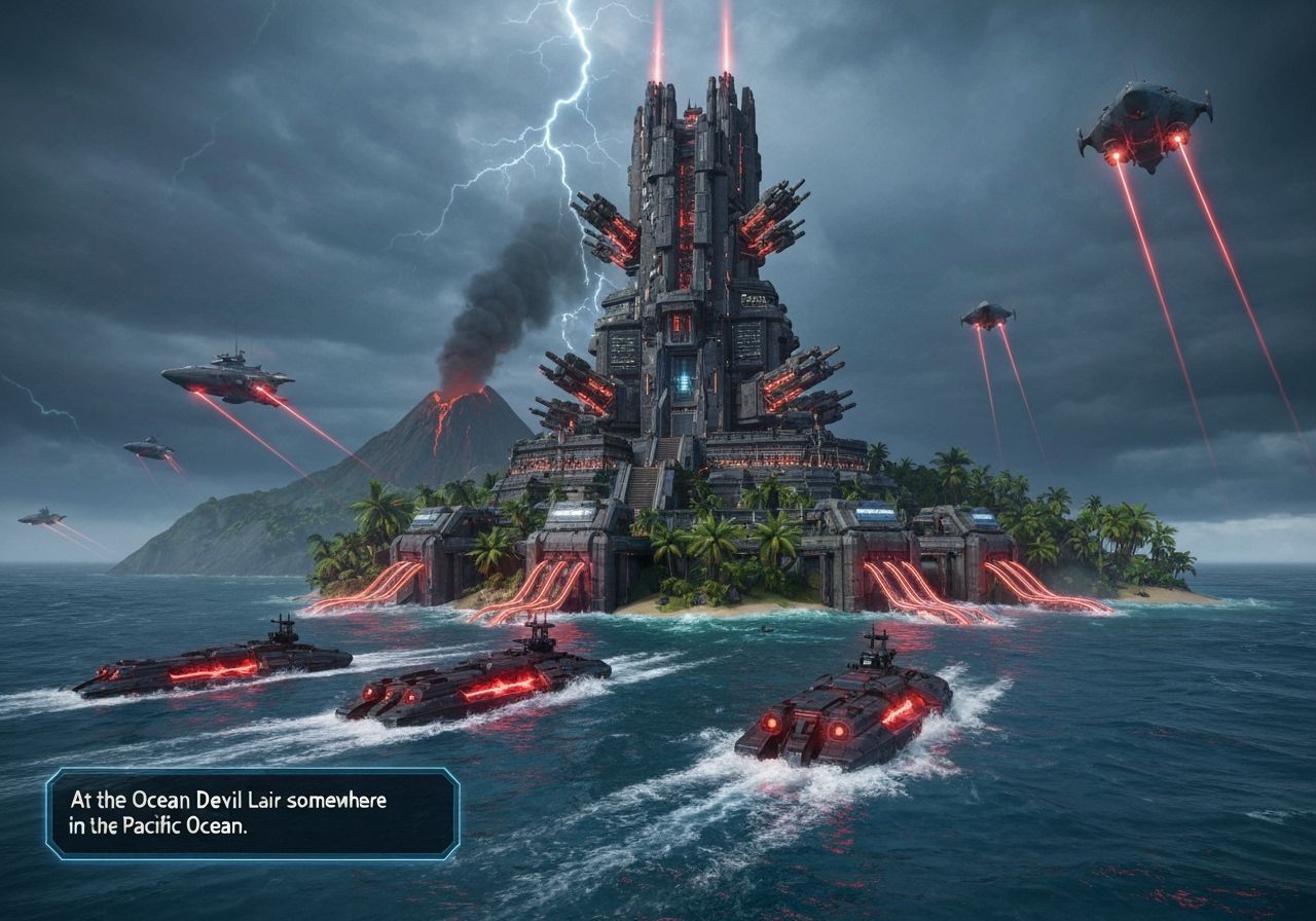 Ocean Devil Lair  by @AdvanceBegginerAIGenerator