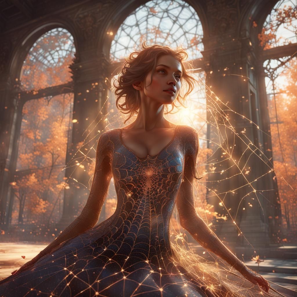 With Sunshine and Spiderwebs  by @Fluffy beast 