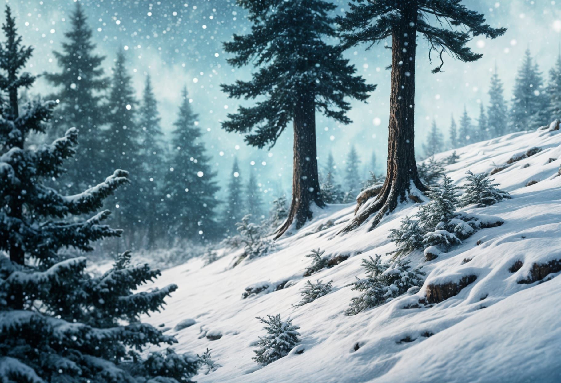 Christmas Gnome in Winter - Wonderland