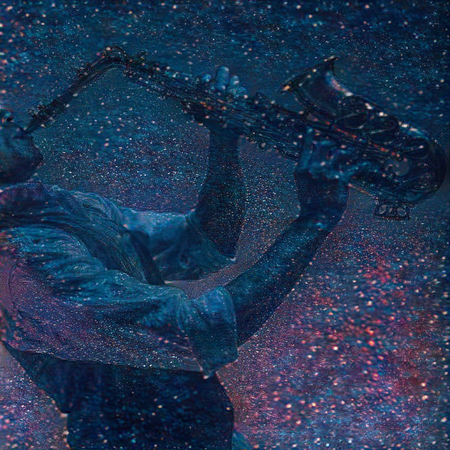 playin saxophone in the stars