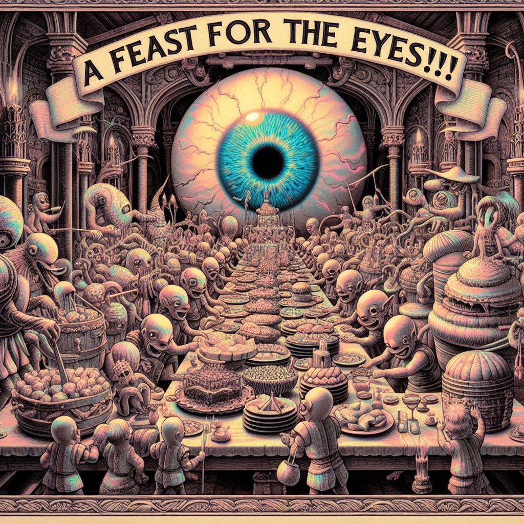 a--------------------> f 🍗 e 🍔 a 🍽️ s 🍲 t 🍖 <------------- 4 the 👁️ 👀