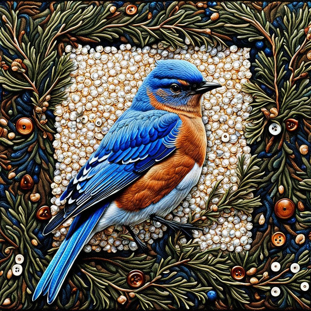 Bluebird and Juniper   by @Amethystmoonsong