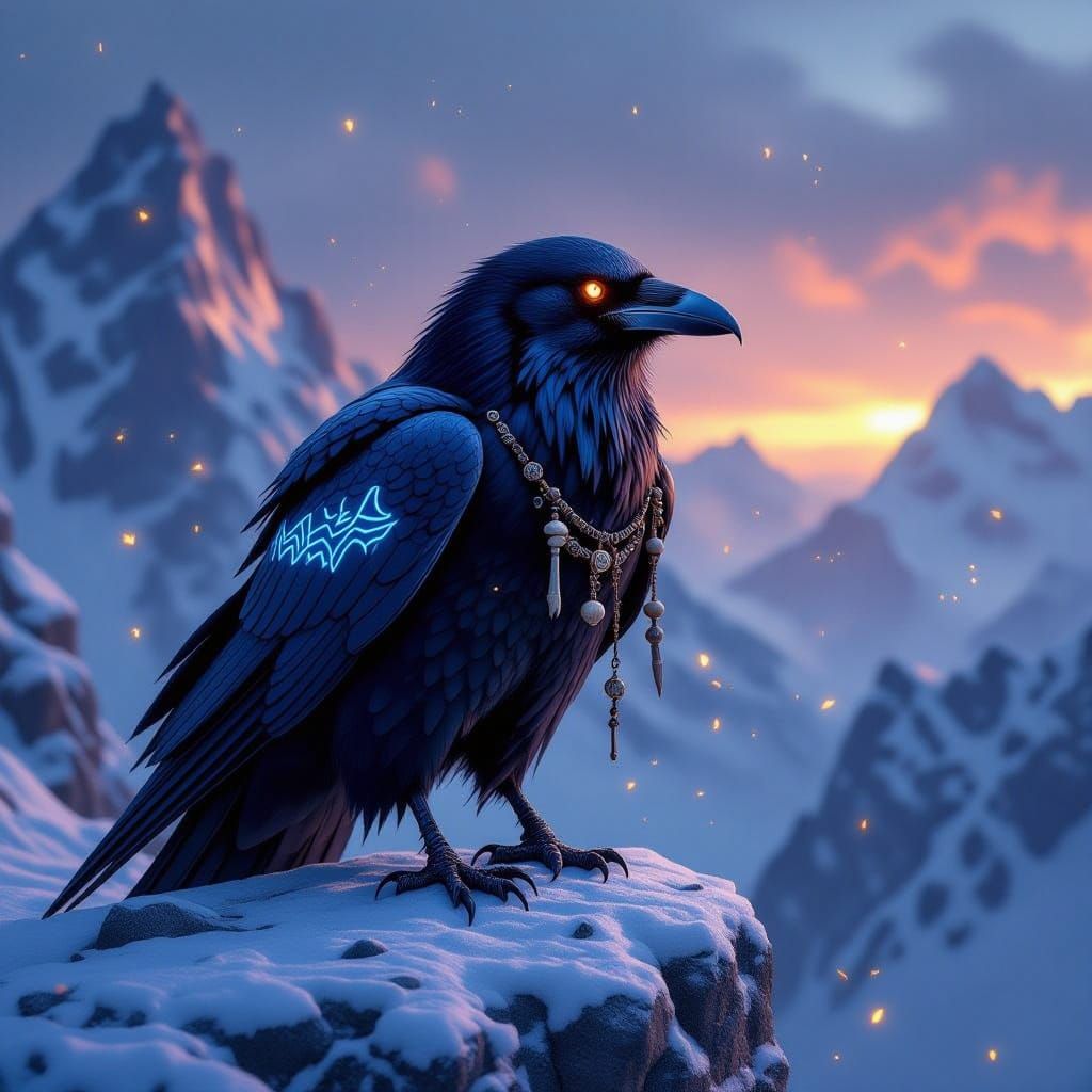 With bone and breath, the night he bends—
Where life begins, the darkness mends.