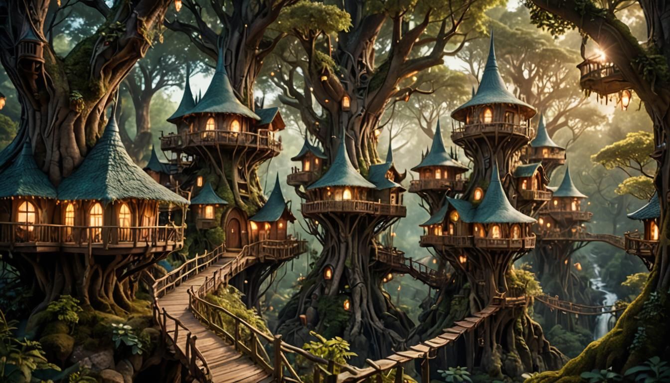 welcome to the wood-elves' village