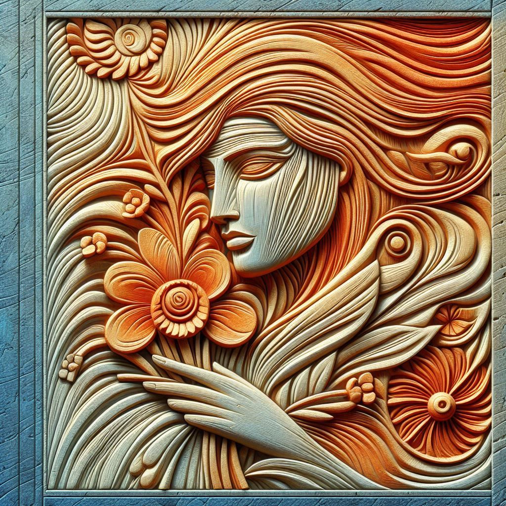 Embossed 3D abstract art