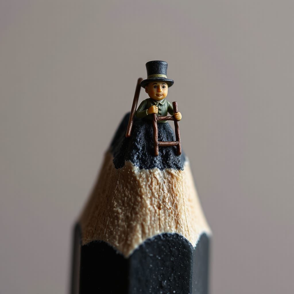 graphite carving art  by @Veresk