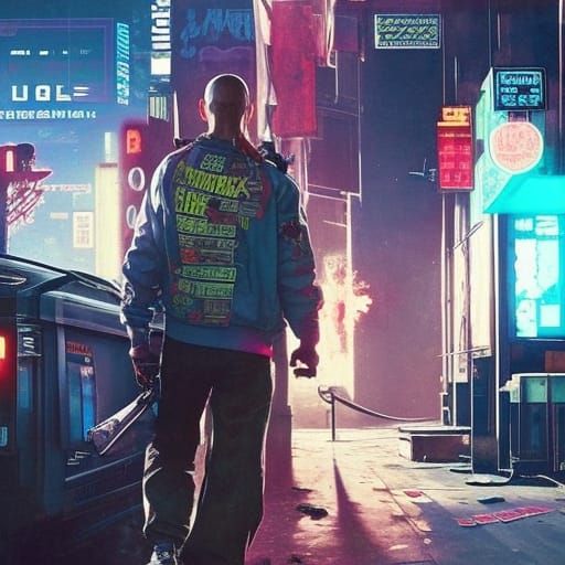 Norman Rockwell Cyberpunk 2077