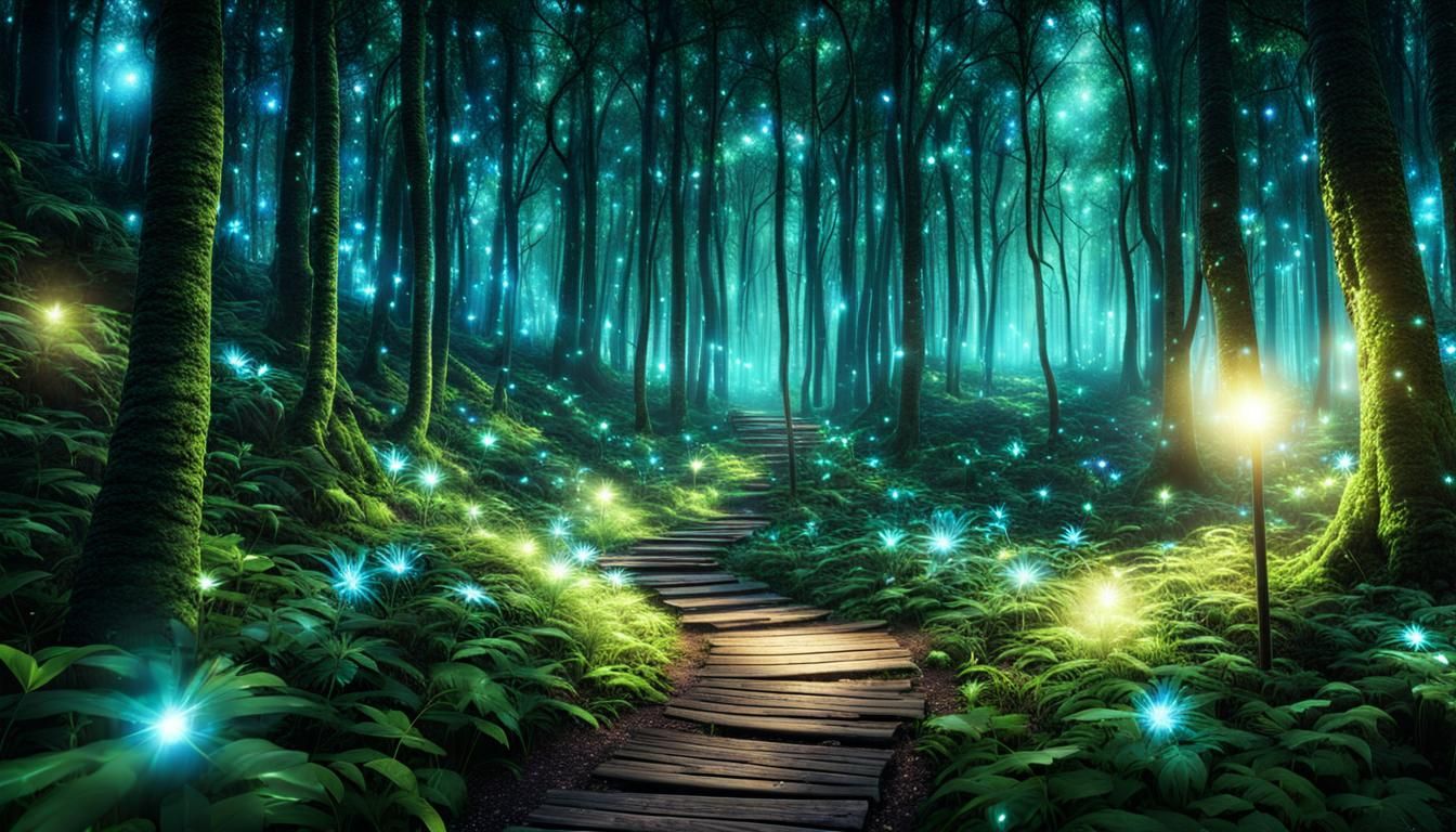 Magical Forest - Ai Generated Artwork - Nightcafe Creator