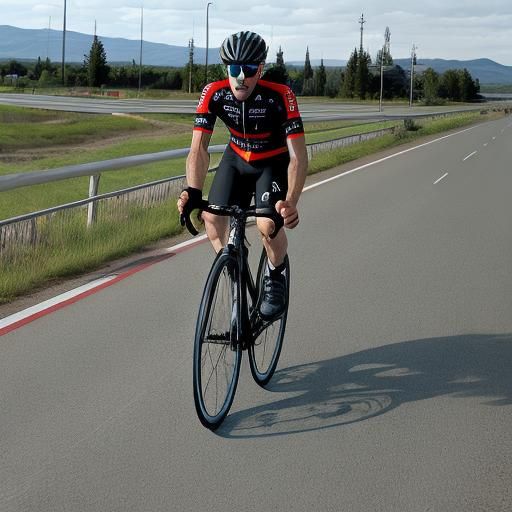 bicycle race on highway 666