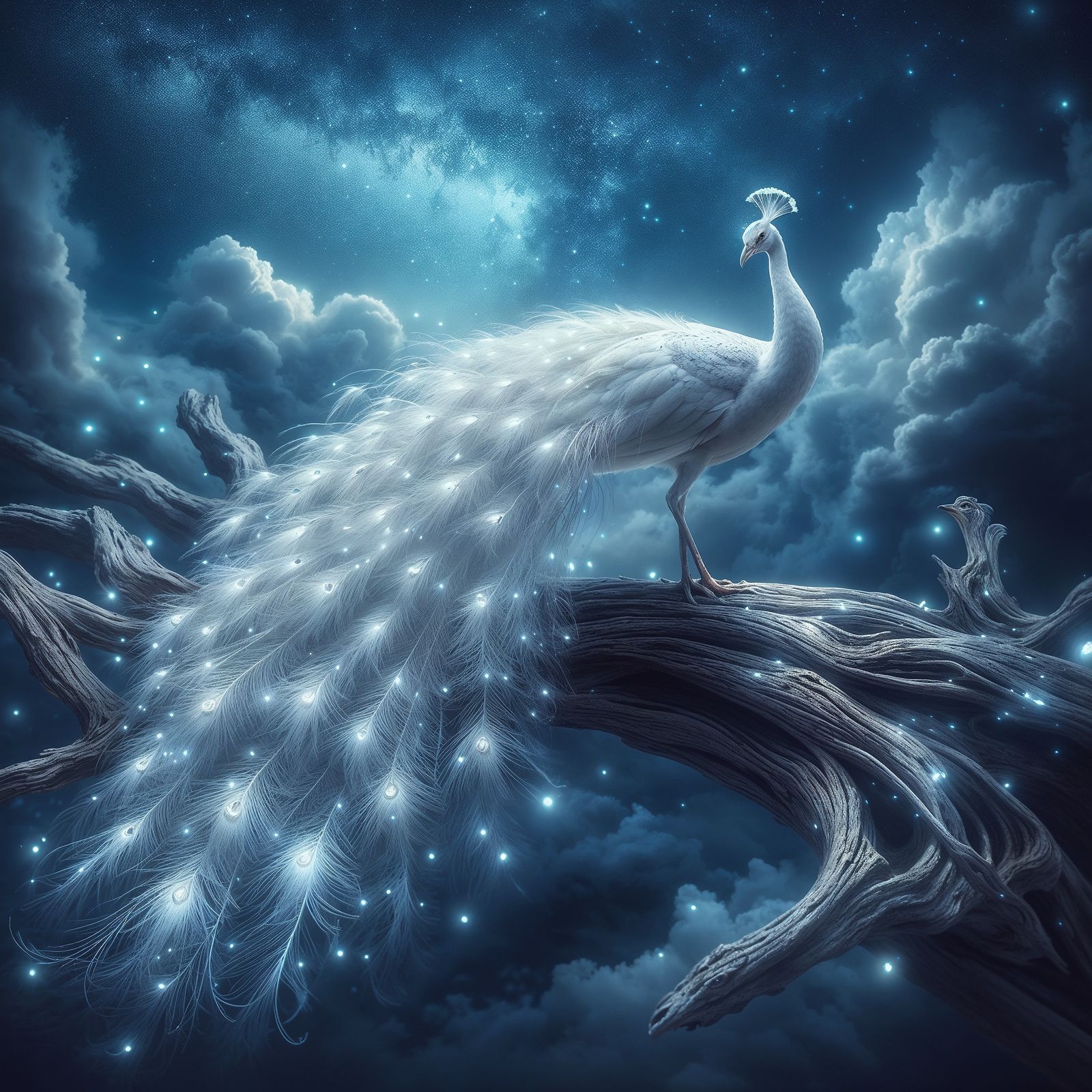 Majestic White Peacock  by @Iamokayrajib