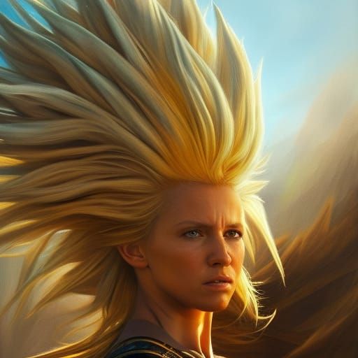Live action film, Realistic and Beautiful Super Sayayin fema...