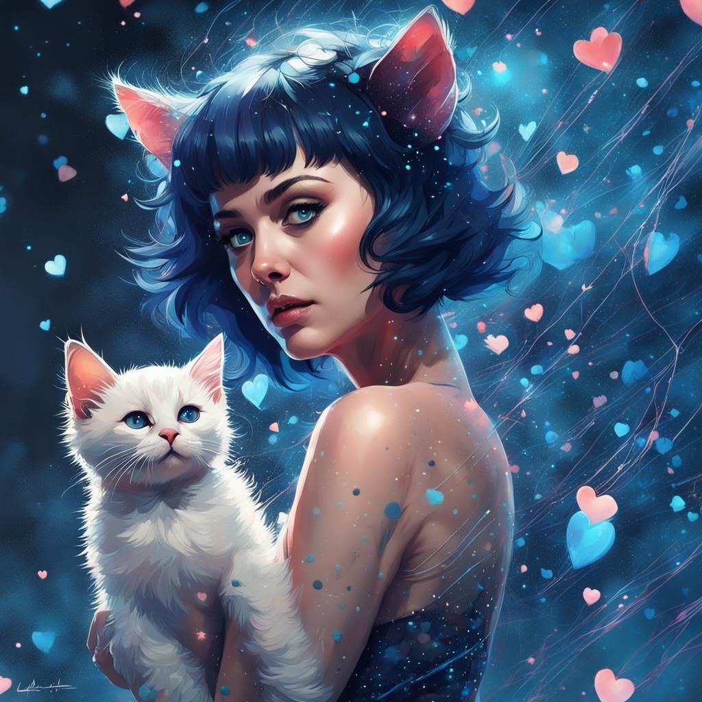 Kitty Purry (Katy Perry) - AI Generated Artwork - NightCafe Creator