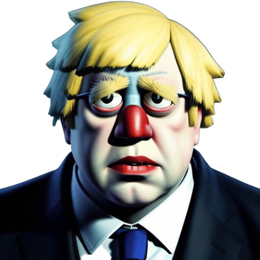 a mash-up of Boris Johnson and a Minion dark academia