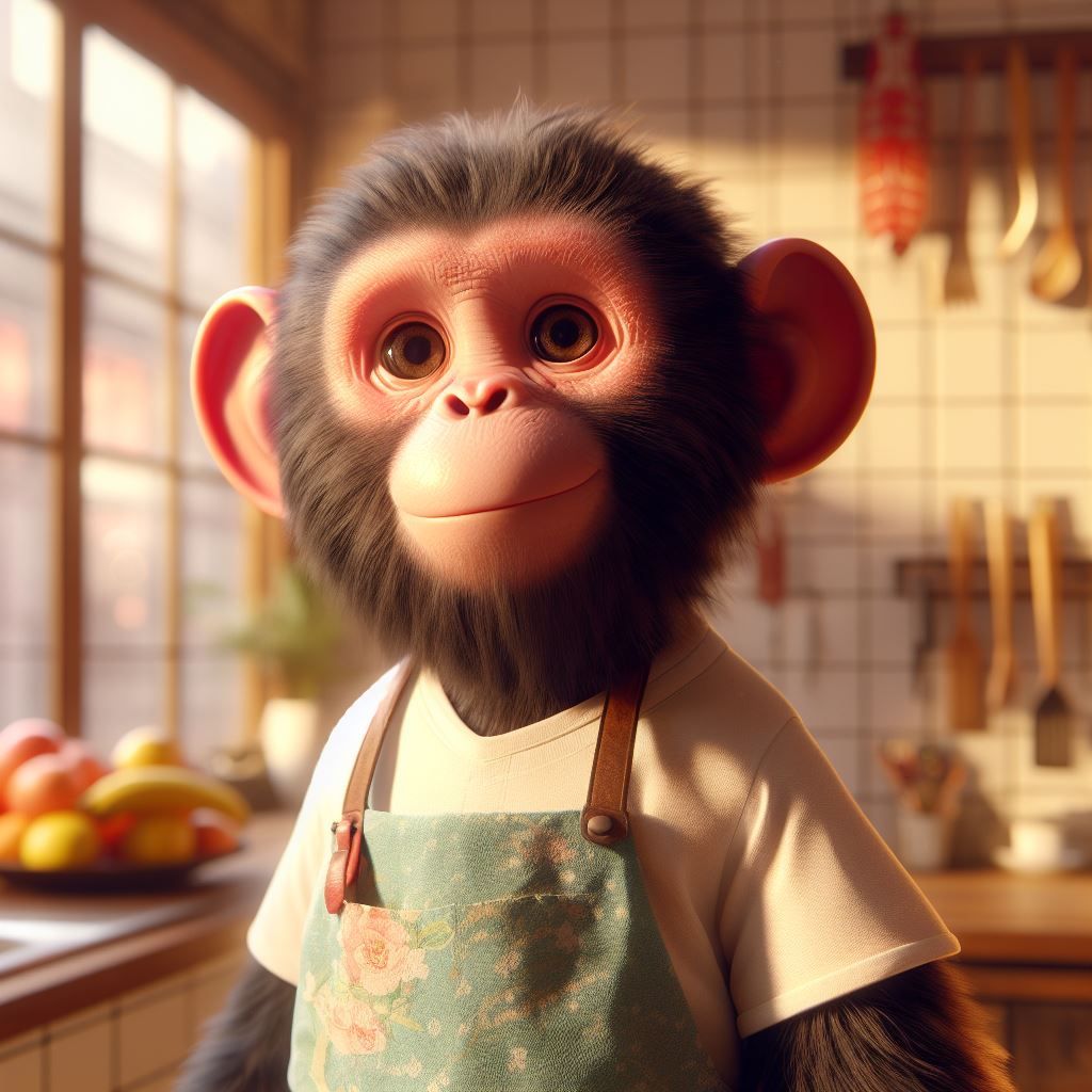 “I love my new ape-ron.”