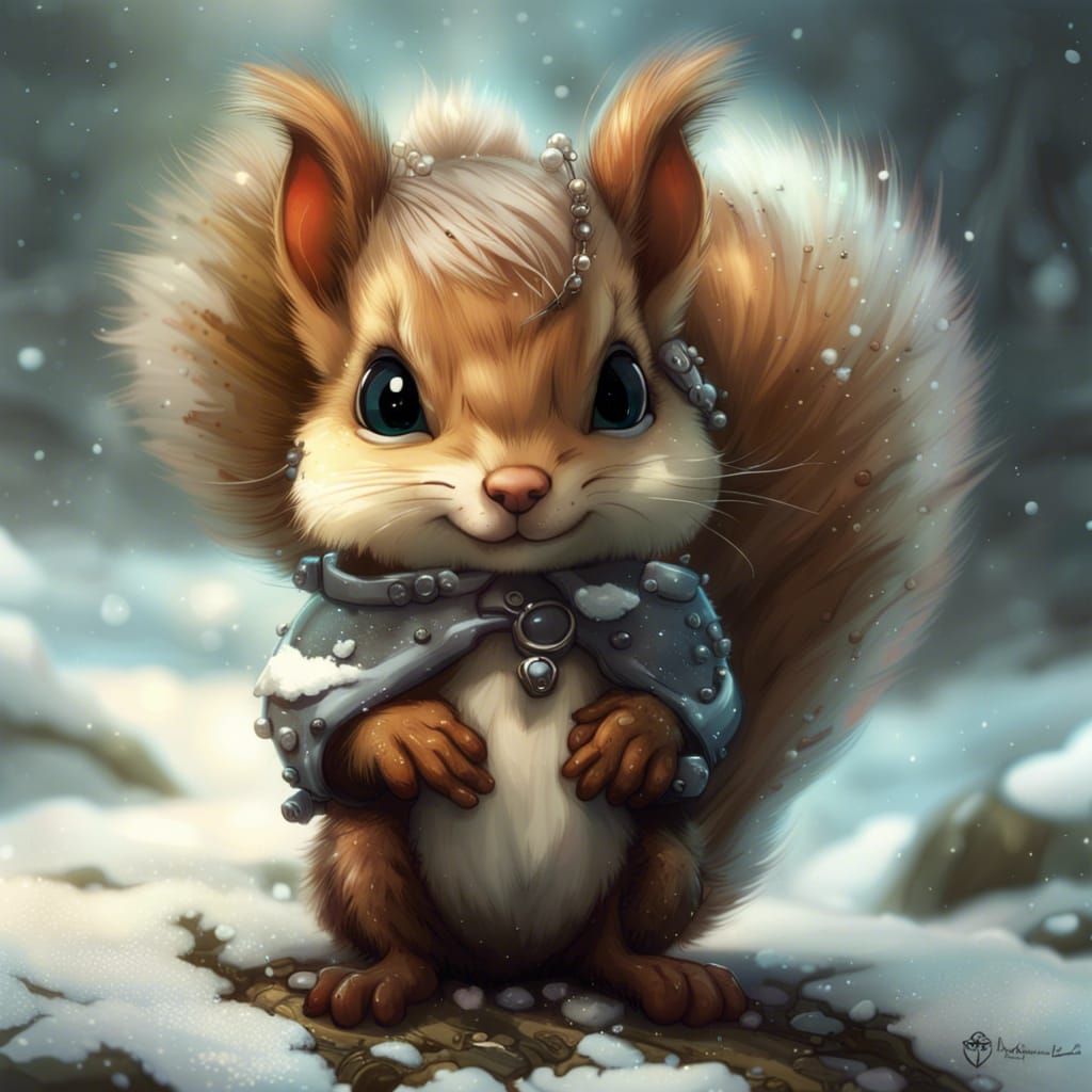 Cute chibi squirrel - AI Generated Artwork - NightCafe Creator