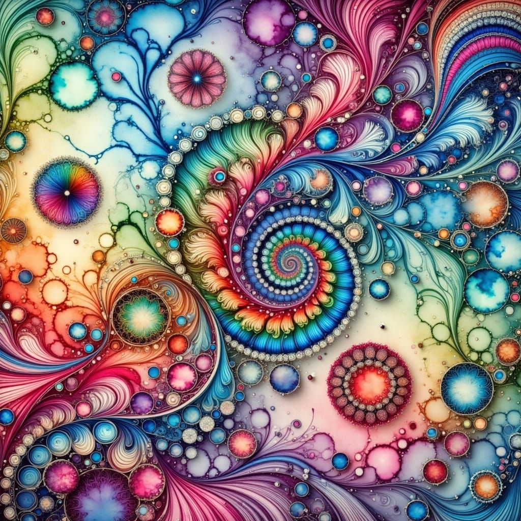 <lora:Alcoholic Inks:1.0>