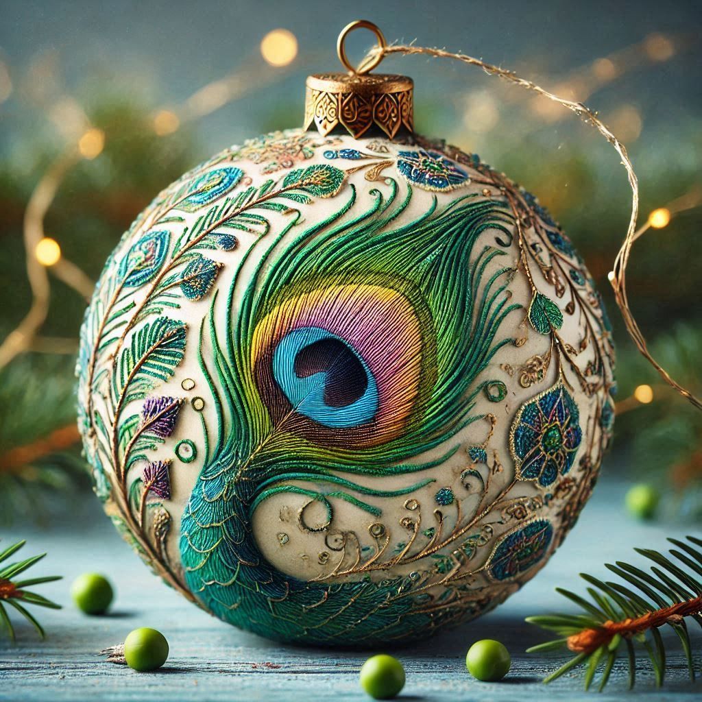 Peacock Feather Ornament